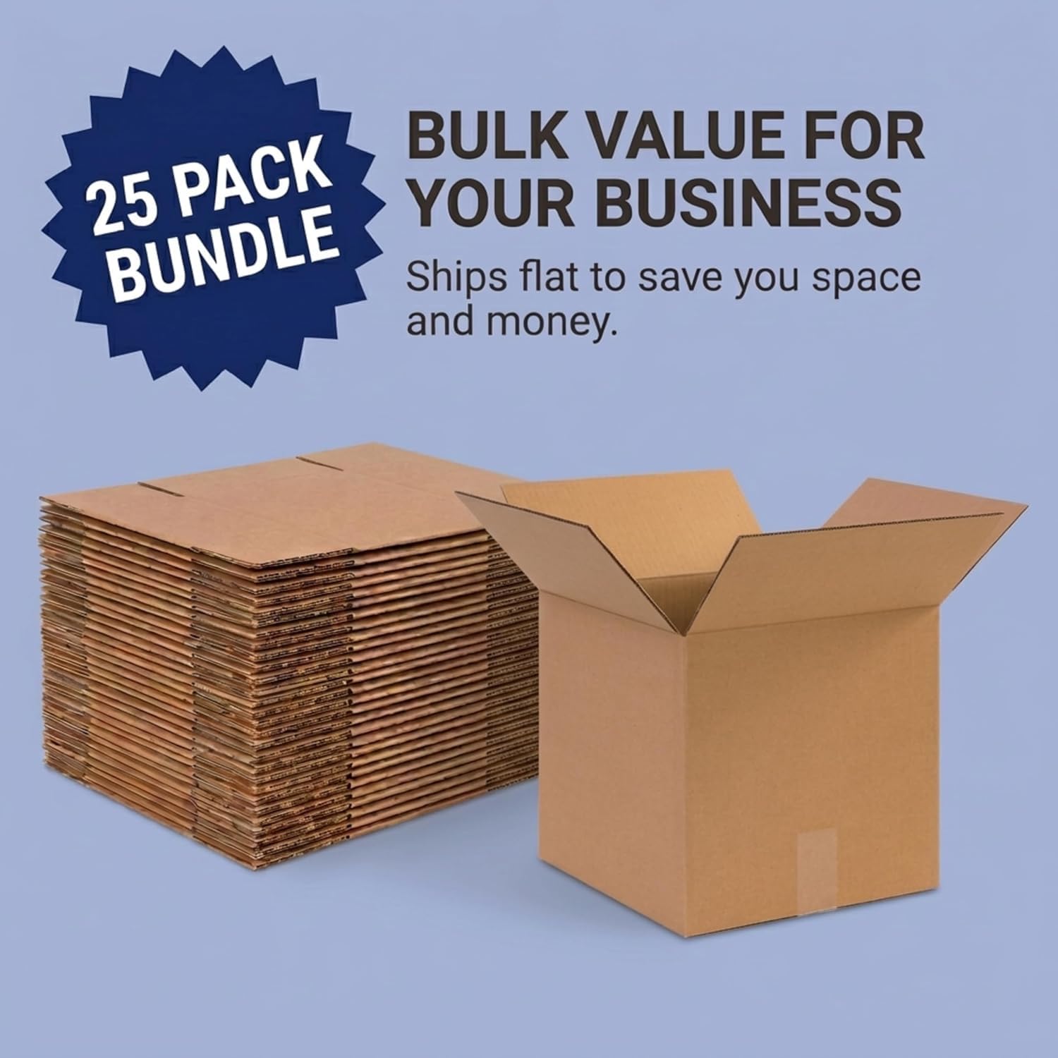 BOX USA Cube Shipping Boxes 8"L x 8"W x 8"H (25-Pack) - Small Corrugated Cardboard Packaging Boxes for Shipping, Packing, Moving, and Storage at Home, Office, or Business - Image 7
